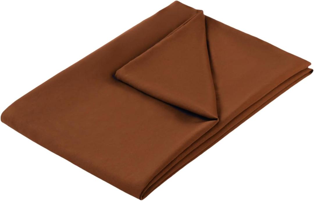 UhobeCap Weighted Blanket Cover, 48 x 72, Coffee Color, Washable, 8 Ties