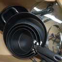 Amazon Basics Hard Anodized Non-Stick 12-Piece Cookware Set, Pots, Pans and Utensils, Black
