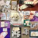 Full Alphabet Crossword Dice Game, Word Game, 15 Large Lettered Dice, Word Dice Game for Family Games, Travel & On-The-Go Fun