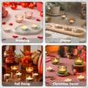 Unscented Tealight Candles - 100 Pack 4 Hours Smokeless White Small Tea Candles for Weddings,Warmer Home Decor for Home