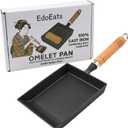 Cast Iron Tamagoyaki Pan  Japanese Rolled Omelette Skillet, Pre-Seasoned, Natural Nonstick, Works on All Stovetops incl. Induction