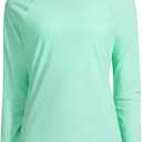 KPSUN Womens Long Sleeve Rash Guard UPF 50+ Swim Shirts Sun Uv Protection Surfing Top for Beach Swimming Quick Dry (XX-Large, Light Green)