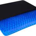 Gel Seat Cushion, Double Thick Egg Gel Cushion for Pressure Pain Relief, Breathable Wheelchair Cushion Chair Pads for Car Seat Office Chair (16x14x1.65inch) (16*14*1.65inch, 1-blue)