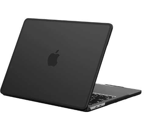 BlueSwan AntiCracking Hard Shell Case for MacBook Pro 13 inch, M2/M1 2026 20222017 A2338 A2289 A2251 A2159 A1989 A1706 A1708, Scratch Resistant & DropProtection Soft TPU Bumper, Frosted Black