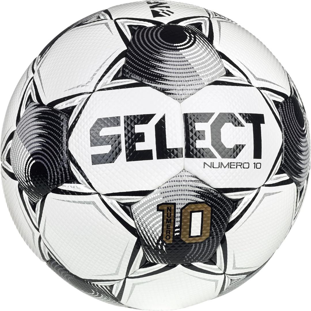 Select Numero 10 Soccer Ball (5, White/Black NFHS V25 - 1-Ball)