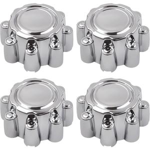 Maxpeedingrods 4pcs Wheel Center Hub Caps 8 Lug for Ford F250 F350 F-350 Super Duty 1999-2005, for Ford Excursion 2000-2005, 8.4 inch Chrome Cap for 16"& 18" Wheel Pickup 2-Door 5.4L