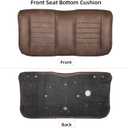 Roykaw Upgraded Luxury Golf Cart Front Seat Cushion, Include Bottom & Backrest Cushion with Plate, Compatible with EZGO TXT/RXV/RXV 2/Freedom Front Seat, Fuller Filling & More Comfortable Rebound