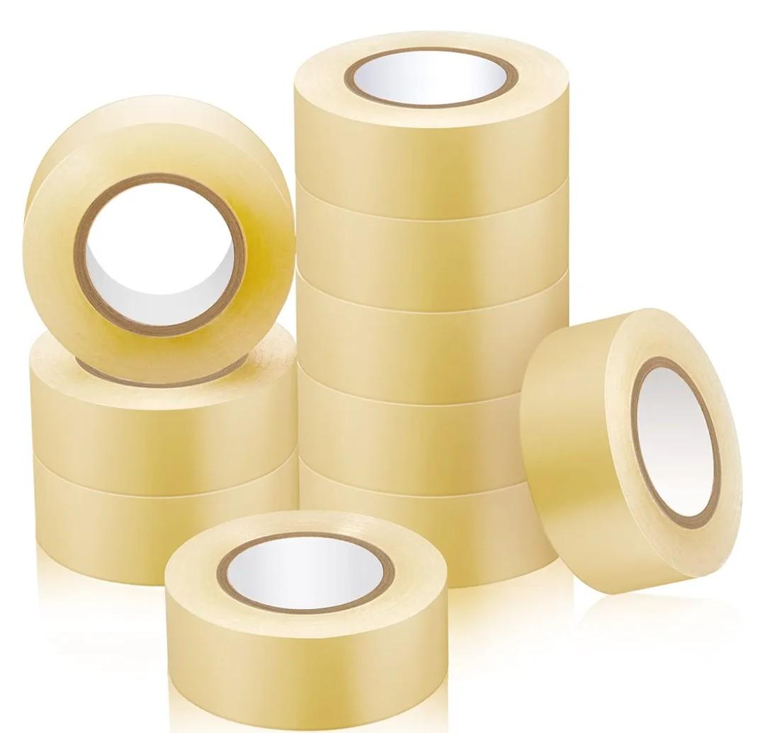 Meooeck 10 Rolls Multipurpose Hockey Tape Adhesive Shin Pad Sock Stick Tape for Ice Skate Sports Hockey Gifts Gear Equipment
