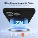 Designed for iPhone 12 Pro Case with Magnetic Invisible Stand Compatible with MagSafe Military Drop Tested Shockproof Silicone iPhone 12 Pro Phone Cases for Women Men MOM Gift 6.1'' 2020, Black