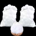 Fxnx 14 Ounce White, Fluffy and Soft Fake Snow - Can be Used for Artificial Snow & Fake Clouds, Suitable for Christmas Decorations Nativity and Gifts, Cotton for Decoration (14.1 Ounce/ 400 G)