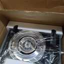 Single Burner Propane Stove 15000 BTU, Portable Gas Propane Stove 1 Burner, Camping Stove Propane with LPG Adapter Hose for Indoor and Outdoor Kitchen Cooking