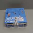 Interactive Cat Toys for Indoor Cats: Upgraded 360 Automatic Spin Flying Bird Feather Wand with Silicone Protected Rod Safe Play, Strong 8cm Suction Cup, USB-Rechargeable for Bored Kittens and Adult (White)