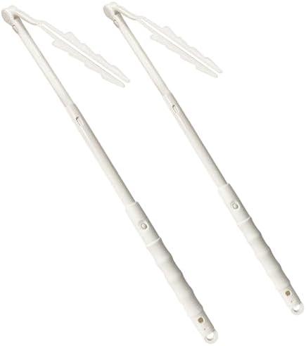 KEUYE Replacement Handles Compatible with Swiffer Duster Refill, Extended Handle, Adjustable Length Handles only (2pcs)