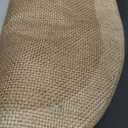 Half Circle Bath Mat, Non Slip Bath Mat, Thin Bathroom Rugs Fit Under Door Quick Dry Absorbent Washable Bathroom Mat with Rubber Backing, Brown Beige 16x24