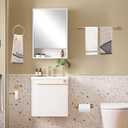 Brushed Gold Toilet Paper Holder Set, Stainless Steel Towel Ring, Double Post Pivoting Toilet Paper Holder and Hand Towel Holder Set for Bathroom