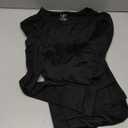 Cuddl Duds Womens Heavyweight Cold Weather Fleece Lined Thermal Set  Long Sleeve Top & Leggings - Winter Lounge Sets (X-Small, Black)