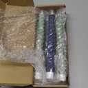 Baquler 6 Pcs Sage Green Flameless Taper Candle Twisted LED 9.65 Inch Taper Candles Battery Operated Twisted Candlesticks for Summer Wedding Birthday Home Party Holiday Dinner Fireplace Decor