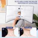 Ear Piercing Pillow for Side Sleepers - Relieves Ear Pain & Pressure, Supports Piercing & Surgery Recovery, Adjustable Cotton Fill with Ergonomic Ear Hollow, Washable Cover