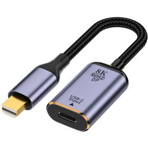xiwai USB-C Type C Female Source to Mini Displayport DP 1.4 Sink HDTV Cable 8K@60hz 4K@120hz for Tablet Laptop