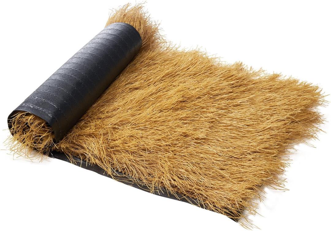 VEVOR Artificial Thatch Grass Roof, 1.3 x 3.9 ft Tiki Bar Hut Thatch Roofing Roll, Waterproof & Fire-Resistant, Palapa Tiki Roof Mat for Patio Pool Beach Tropical Hawaiian Party Dcor