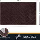 PURRUGS Dirt Trapping Door Mat 20" x 31.5", Non-Slip Machine Washable Entry Rug, Dog Doormat, Indoor Front Door Mat, Super Absorbent Entryway Rug for Muddy Shoes & Paws, Brown