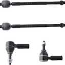 4pc Front Outer Tie Rod Ends and Front Inner Tie Rod End Kit ES801510 ES801511 EV801522 for Jeep Cherokee 2019 2020 2021 2022 2023, Steering Tie Rod Ends Front Outer Inner Kit