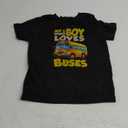 Kids School Bus Lover Just a Boy who loves Buses T-Shirt 4T