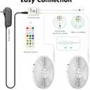 Smart IC RGB LED Strip Lights 50FT, Segmented DIY Color Changing, Rainbow Chasing Effects, WiFi App/Voice Control, Music Sync, Works with Alexa & Google Assistant, LED Lights for Bedroom Decor
