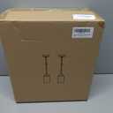 Modern Black Farmhouse Clear Glass Cylinder Pendant Light Fixture, Single Hanging Pendant Lighting for Kitchen Island, Dining Room, Foyer & Hallway(2 Packs)