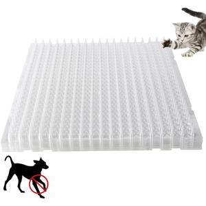 16" x 13" Cat Spike Mat Outdoor Indoor Cat Deterrent Scat Mat Keep Cats/Dogs Off Counter Pet Deterrent Training Mats Plastic Mats with Spikes (18.3 Sq.ft) (10)