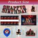 50 PCS Party Supplies, Birthday Decorations Set Includes Banner, Balloons, Hanging Swirls, Cake Cupcake Toppers, Tablecloth for Boys Girls Theme Party