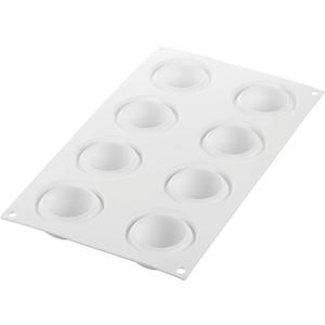 Silikomart "Ode 50" Silicone Mold with 8 Cavities, Each 2.16 Inch Diameter x 0.98 Inch High