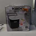 Igloo Premium Self-Cleaning Countertop Ice Maker Machine, Handled Portable Ice Maker, Produces 26 lbs. in 24 hrs. with Ice Cubes Ready in 6-8 Minutes, Comes with Ice Scoop and Basket (Black)