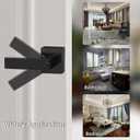Matte Black Door Handle Heavy Duty, Keyed Alike Entry Door Lever, Door Knobs with Lock and Key, Square Door Lever for Bedroom, Bathroom and Front Door