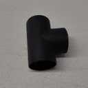 X AUTOHAUX 75mm Car Heater Warm 3 Way Air Ducting Pipe T Shape Outlet Connector Black Plastic