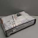 100% Blackout Linen 96 Inch Curtains 2 Panel Set for Bedroom, Modern Pinch Pleated Natural Linen Off Beige White Insulated Heavy Curtain 40 x 96 Inches Length Sliding Glass Door Room Darkening Drapes