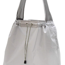 Ripstop Nylon Foldable Reusable Grocery Shopping Bag with Pouch & Inner Pocket, Draw-String