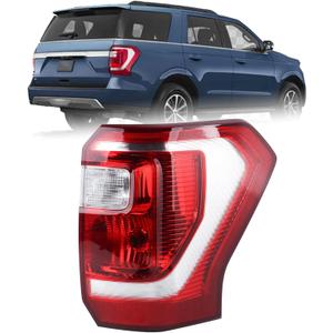 Right Passenger Side Tail Light Fit for 2018 2019 2020 2021 Ford Expedition XLT/Limited Rear Lamp Assembly Halogen Type Brake Lamp With Bulbs RH FO2801271 JL1Z13404G