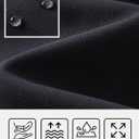 Mens Golf Pants Work Dress Pants  Lightweight Travel Trousers Stretch Business Casual Slacks with Pockets (Black) 32Wx34L