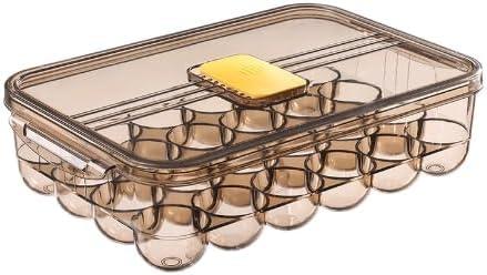Jankings 24-Slot Egg Storage Box  Clear Stackable Refrigerator Organizer, Portable BPA-Free PP Egg Holder, Shock-Proof Fridge Container for Kitchen & Picnic