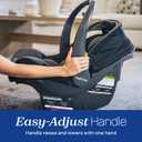Chicco KeyFit Max ClearTex Infant Car Seat and Base, Rear-Facing Seat for Infants 4-30 lbs., Infant Head and Body Support, Compatible with Chicco Strollers, Baby Travel Gear, Legend/Black, Manufactured in APR2026