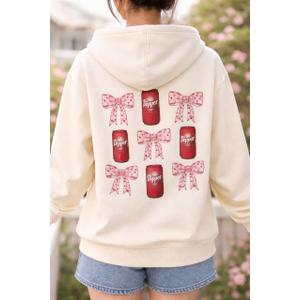 RoseSeek Girl's Bow Graphic Cute Hoodies Long Sleeve Hooded Pullover Sweatshirts Fall Outfits 13Y
