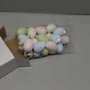 Soulchen 36 Pcs Artificial Bird Eggs Easter Pastel Speckled Eggs Colored Faux Egg for Easter Spring Display DIY Craft Home Bowl Fillers Decoration(Light Pink, Light Blue, Green, White)