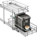 WelFurGeer 2-Tier Kitchen Cabinet Pullout Shelf and Drawer Organizer, Soft Close Pantry Pull Out Shelves, Heavy Duty Pull Out Cabinet Organizer with Shelf Liner for Kitchen Cabinets, Pantry Storage