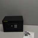 0.8 Cub Small Safes for Home Use Fire and Water Proof, Digital Security Fire Safe Box with Combination Lock, Spare Keys and Removable Shelf, Home Safe Fireproof Waterproof for Document Money Valuables