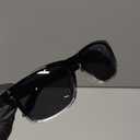 SUNGAIT Polygon Aviator Sunglasses for Men Polarized Trendy Square Sun Glasses Retro Pilot Shades UV Protection (07 Black/Gradient Gray & Silver/Blue)