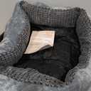 MIXJOY Dog Beds for Medium Dogs Washable, Rectangle Pet Bed Medium Size Dog, Orthopedic Sleeping Pet Sofa Bed, Soft Calming Cat Beds for Indoor Cats, Anti-Slip Bottom with Multiple Size (25'', Grey)