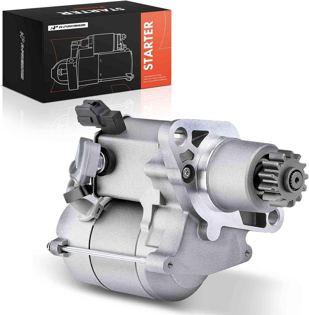 A-Premium Starter Motor Compatible with Toyota Avalon 98-04 V6 3.0L, Camry 98-05, Highlander 01-03, RAV4 01-05, Sienna, Solara & Lexus ES300, RX300, 12V 1.4KW 13 Teeth CCW, Replace# 28100-03100