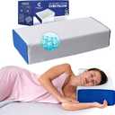 Cube Pillow with Adjustable Memory Foam for Side Sleepers - Cooling Ventilated Pillow Cover for Neck and Shoulder Pain Relief  Square Pillow for Sleeping - Cervical Rectangle Pillow for Back Sleepers