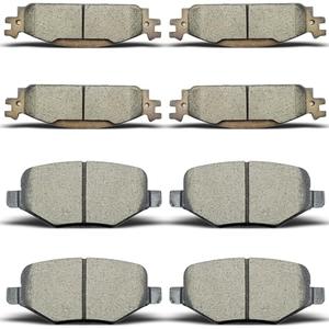 ALADICHE Ceramic Front Rear Brake Pads Brakes Kits Compatible with 2011-2017 Ford Explorer(base model ONLY), 2009-2019 Ford Flex,2010-2019 Ford Taurus,2011 Lincoln MKS,2010-2014 Lincoln MKT